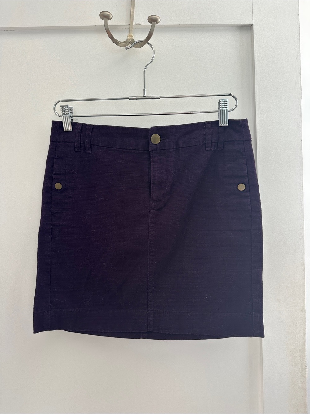 GAP Plum Straight Mini Skirt